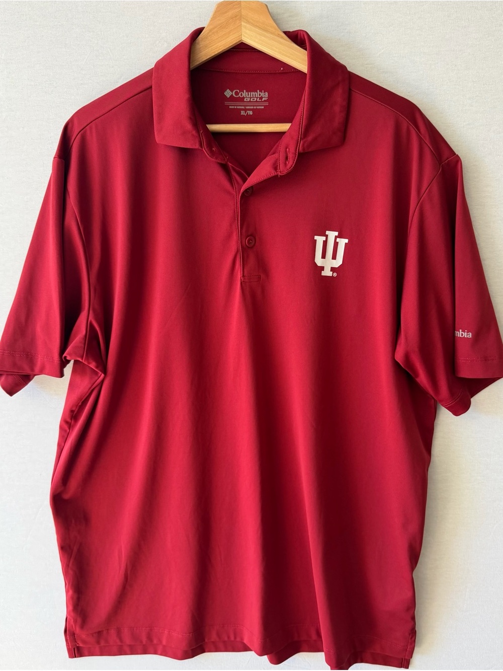 Columbia Men's Crimson Short-Sleeve Polo